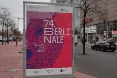74. Berlinale Plakat mit Bär © Christa Junge