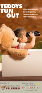 © Sammlung Fellberg, Titelblatt vom Flyer „Teddys tun gut“