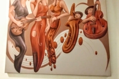 El Ritmo Beispiel aus African Soul Acryl auf Leinwand © Monika Schmidt