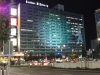 Berliner Verlag am Alexanderplatz mit der Lichtinstallation von Oliver Bienkowski 