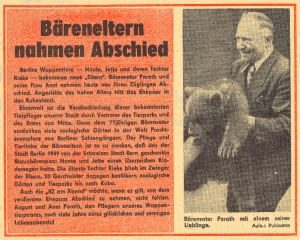 Titelseite der BZ am Abend vom 26. Mail 1964 Mit freundlicher Genehmigung des Berliner Kuriers