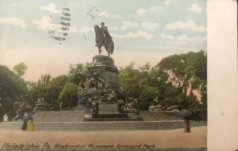 AK Pennsylvania Philadelphia Washington Denkmal 1910 - Sammlung privat