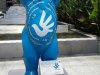 Buddybär mit Logo für Menschenrecht,  Foto © Berliner Bärenfreunde e.V.