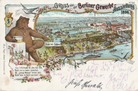 Postkarte Gewerbeausstellung 1896 Berlin © Christa Junge