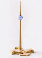 Schreibset Â»Fernseh- und UKW-Turm BerlinÂ«, nach 1969. VEB Schreibgerätewerk Markant, Kunststoff, 25 Ã— 11,2 Ã— 13,5 cm. Mitte Museum Foto © Friedhelm Hoffmann