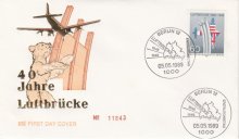 Ersttagsbrief 40 Jahre Luftbrke 05.05.1989  Sammlung Christa Junge