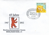 Sonderstempel zum 65. Jubiläum des BMV Berliner Bär