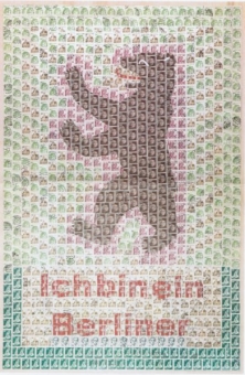 Berliner Bär aus Briefmarken © Klaus Rosenschild/ Wiesenbach / Baden-Württemberg