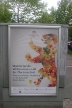 Plakat Fleurop Interflora World Cup der Floristen © Christa Junge